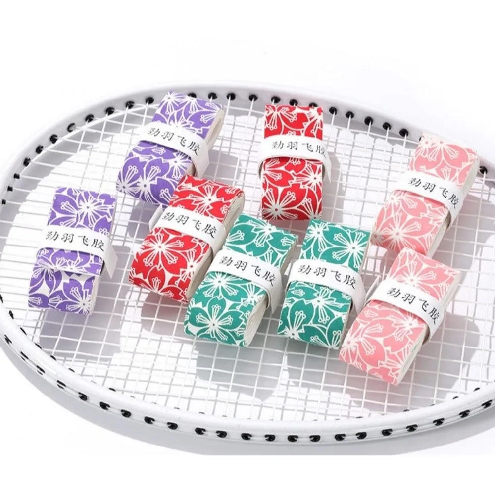 تنس الريشة شريط لحام مضرب بدمنتون السيطرة التفاف بسرعة ذاتية اللصق قبضة ساكورا طباعة العرق ماصة الصيد قضبان الفرقة