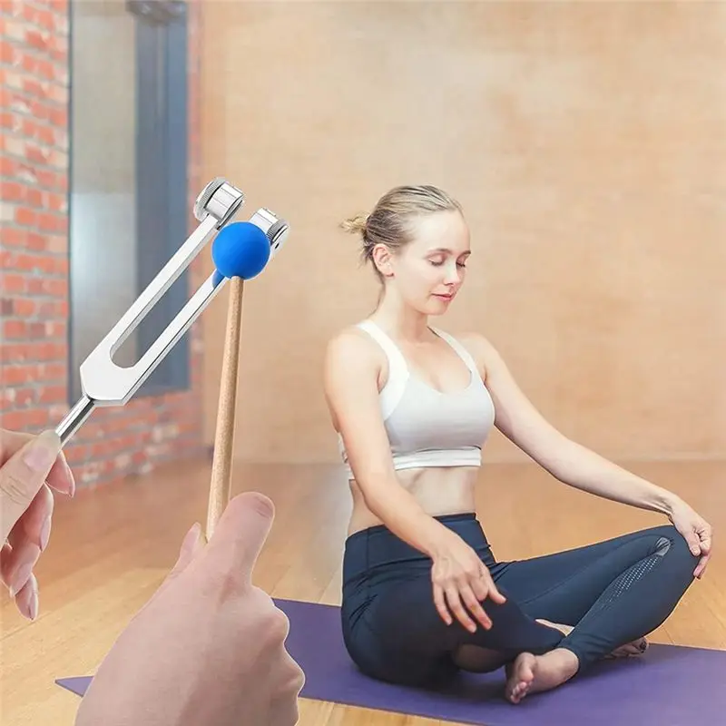Aluminum Alloy Chakra Tuning Forks Set With Hammers For Healing, Sound Therapy, Meditation, Yoga