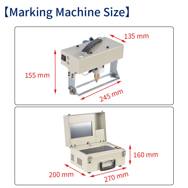 FCMARK CM30150 Pneumatic Vin Serial Chassis Number Metal Steel Markers Stamping Engraving Machinery Dot Peen Marking Machine