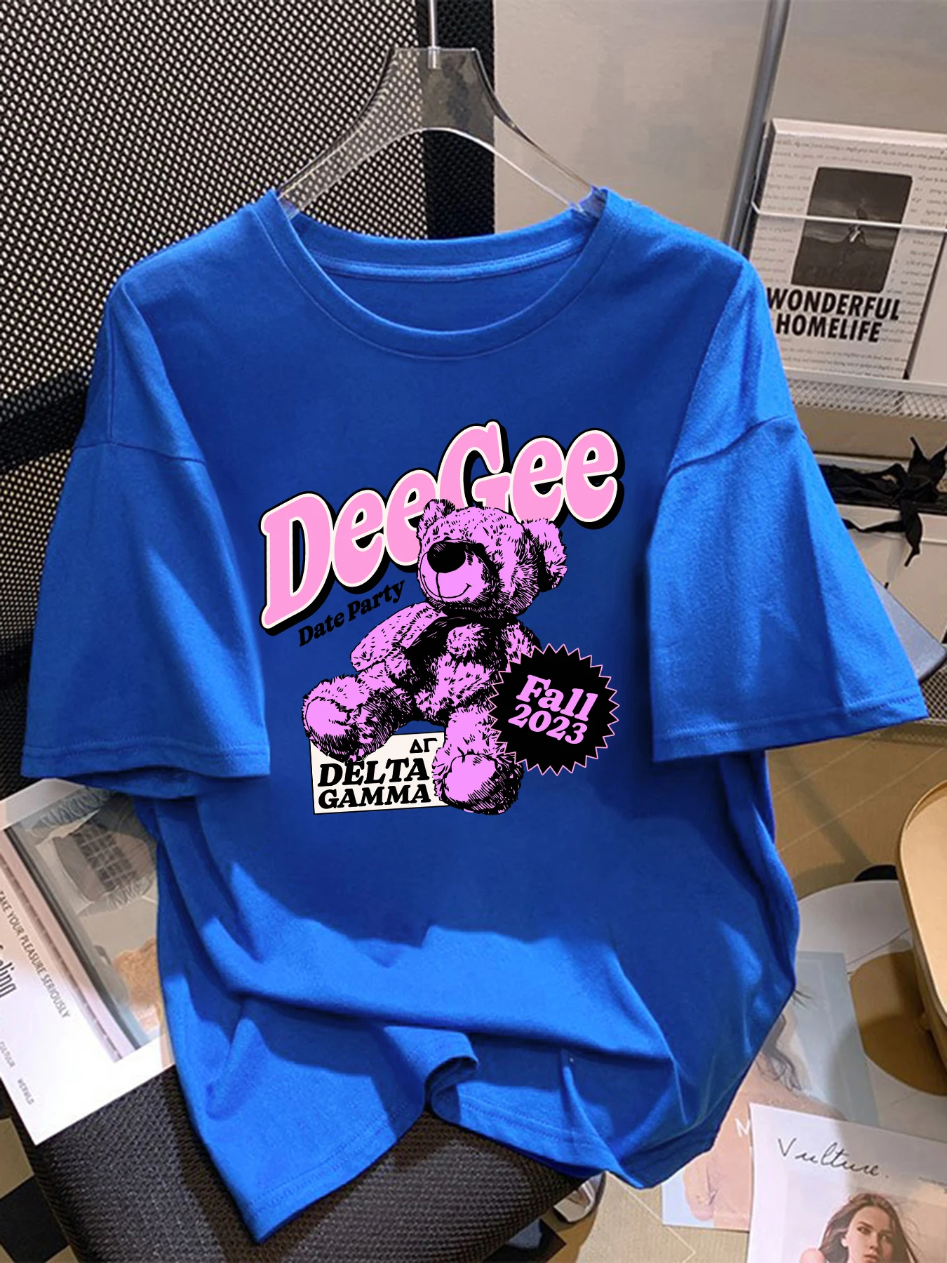 Женская футболка с принтом Deegee Date Party, летние повседневные новые футболки, модные свободные универсальные женские футболки с короткими рукавами, уличная одежда больших размеров