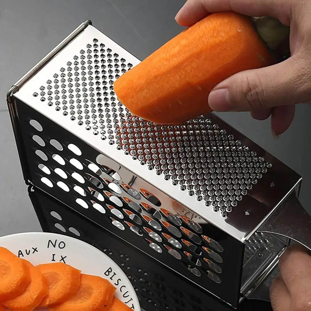 Convenient 4 In 1 Stainless Steel Grater Cooking Utensils Multifunctional Four-Sided Shredders Fruit Vegetable Cutter Fruit 5