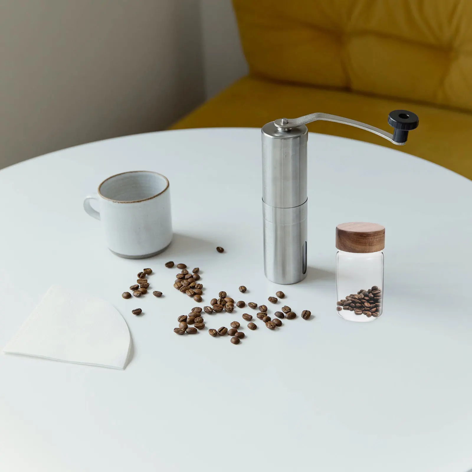 

Clear Glass Food Storage Jar Wide Mouth Airtight Container for Dry Goods Kitchen Bathroom Office Use Glass Jar with Wooden Lid