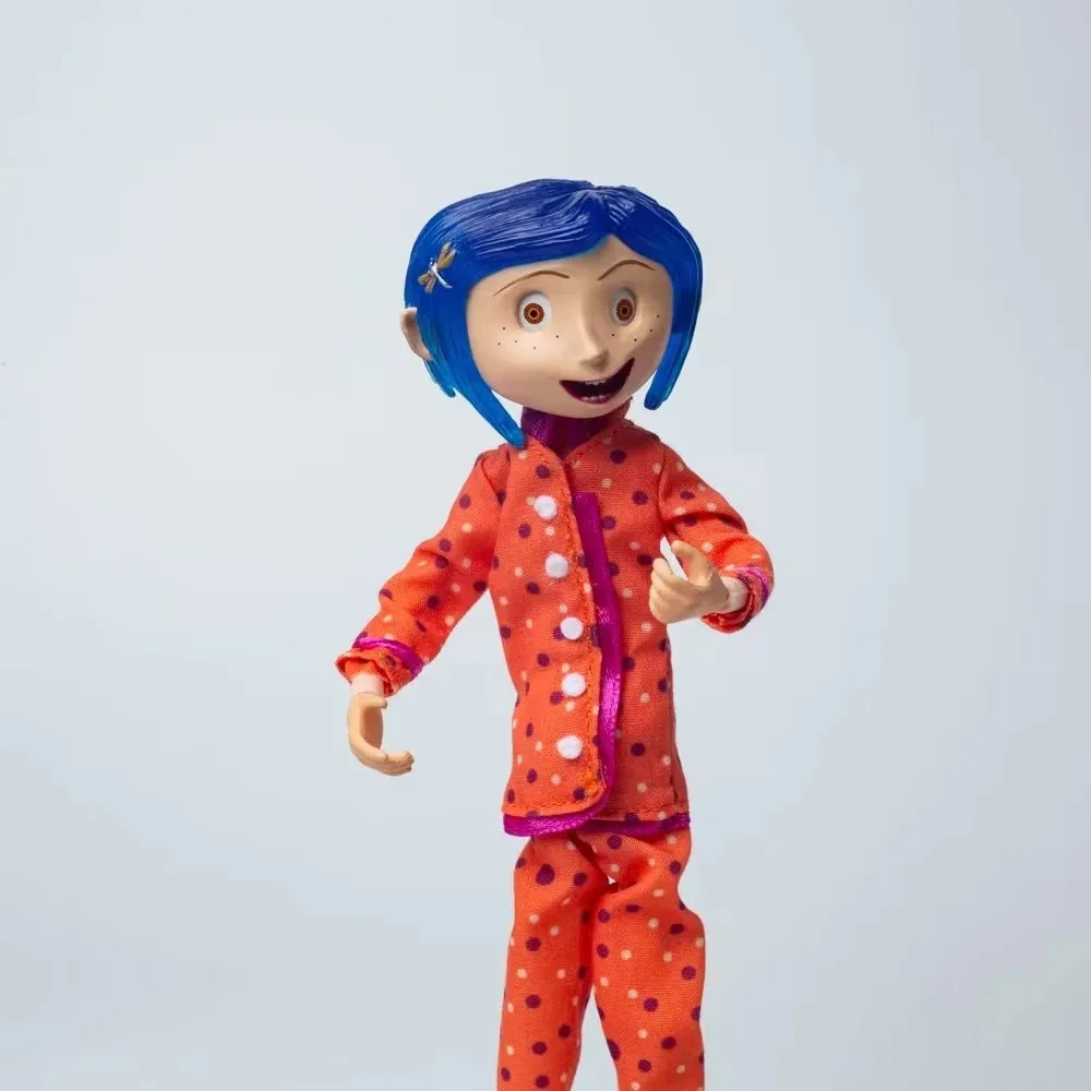 Coraline Doll NECA Coraline Figure Doll The Secret Door Coraline y la Puerta Secreta Raincoat Action Figure Toys Christmas Gift