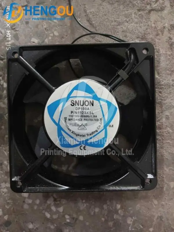 SP100A P/N 1123HSL Wire Server Cooling Fan Sunon Printing Machine Parts 110/120V 0.26A 120x120x38mm