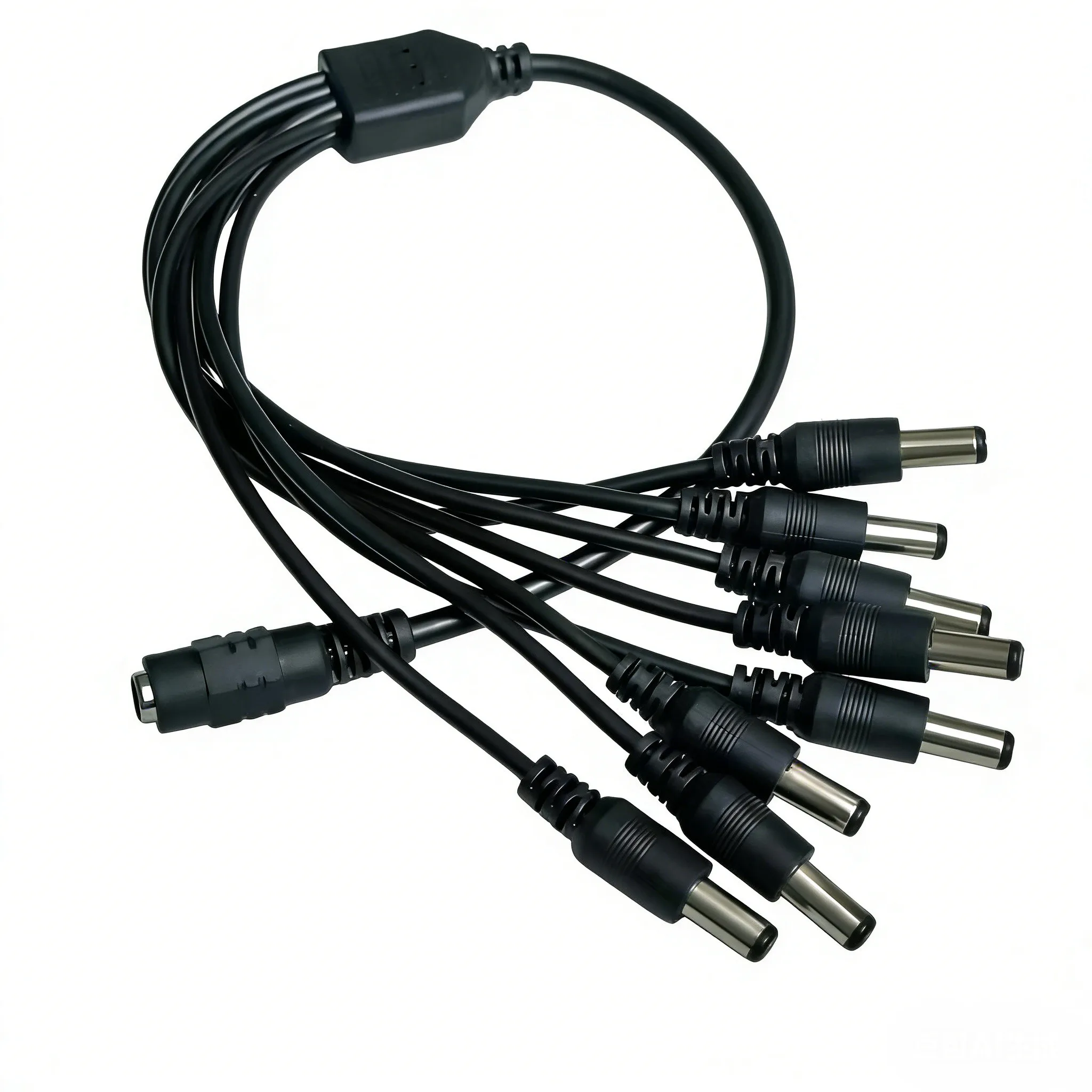 

Y-образный кабель-разветвитель постоянного тока, 1 гнездо на 8 штекеров, выход 12В, разъем 5.5мм x 2.1мм для камер видеонаблюдения