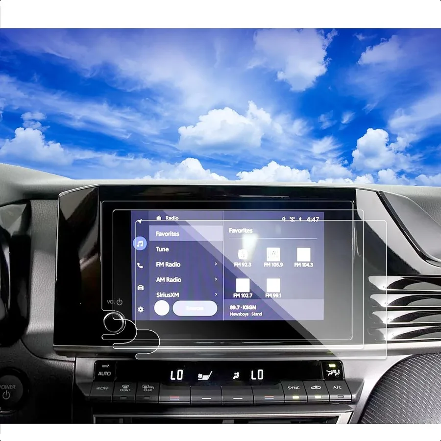 

2pcs 2025 Camry Screen Protector 8Inch for 2025 Camry SE LE Touchscreen Radio Display Navigation Tempered Glass Film