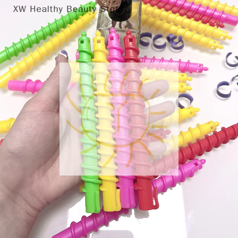 

Пластиковая спиральная палочка для химической завивки, безнагревательные бигуди для волос, женские бигуди для вьющихся волос, холодная шерсть, химическая завивка, парикмахерский инструмент для укладки волос