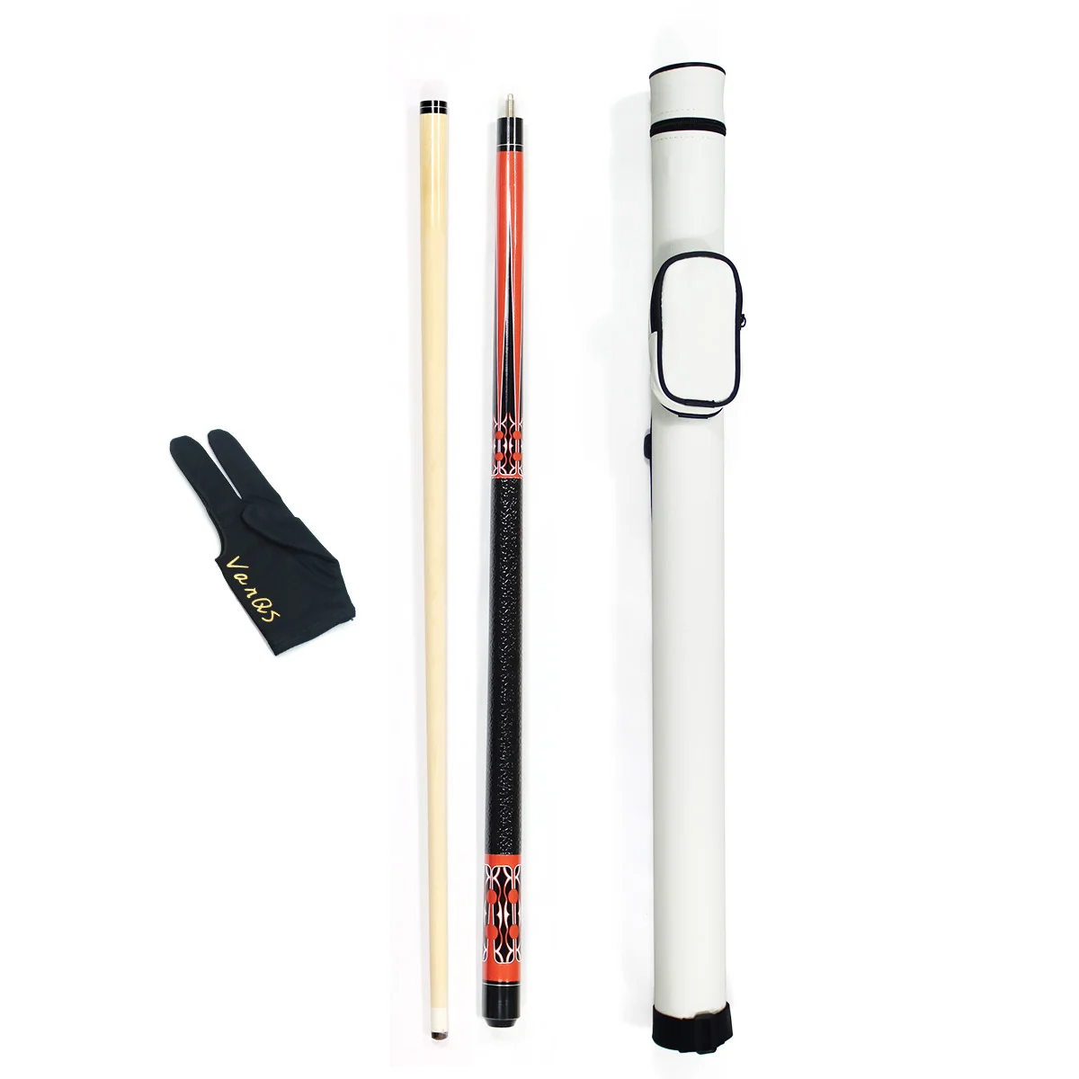 مجموعة ألعاب البلياردو المبتدئين من VanQS الصديقة للميزانية مع عصا طرف 1/2 13 مم، وحقيبة واحدة وقفاز للبيع