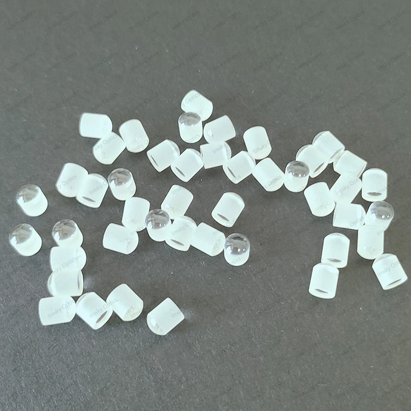 

10PCS 4.9X6mm Projection Necklace Lens Optical Glass Plano Convex Cylindrical Lenses for DIY Creative Gift