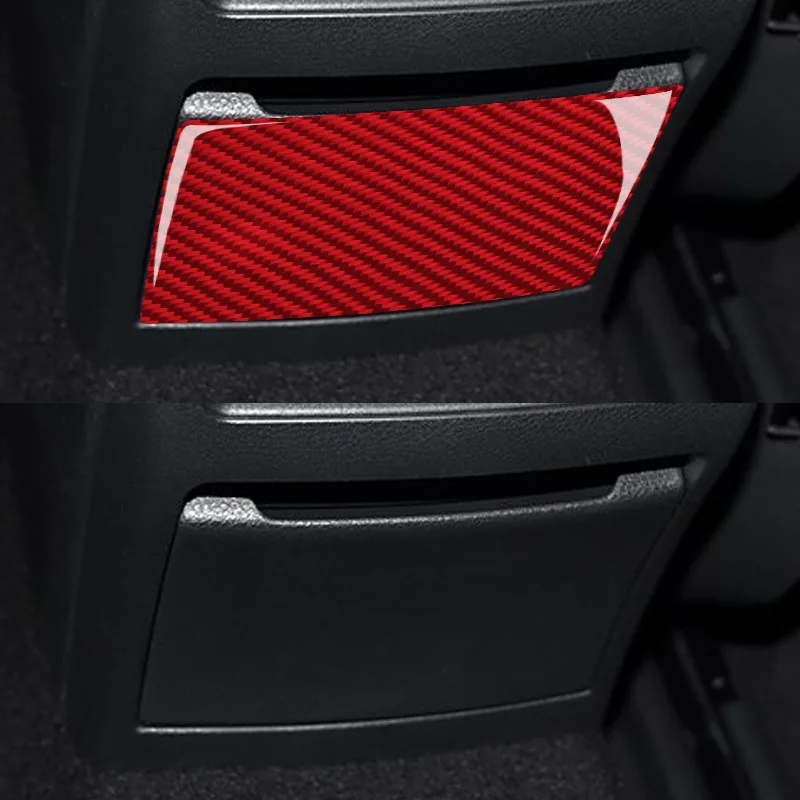 Suitable for 14-18 Mercedes-Benz CLA car interior modification carbon fiber rear vent panel decorative stickers