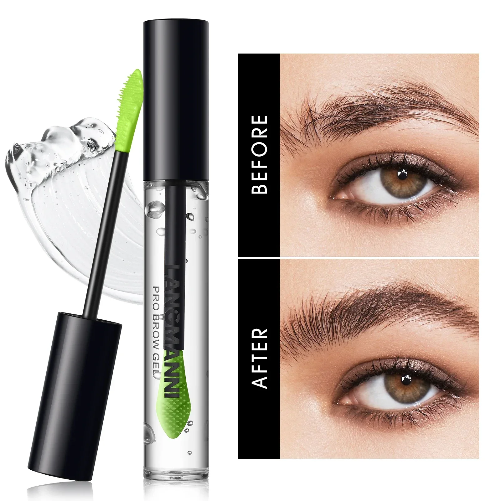 3D Shaping Clear Root Wild Eyebrows Gel Transparent Styling Fixing Brow 16 Hour Hold Waterproof Quick-dry Brow Lifting Makeup