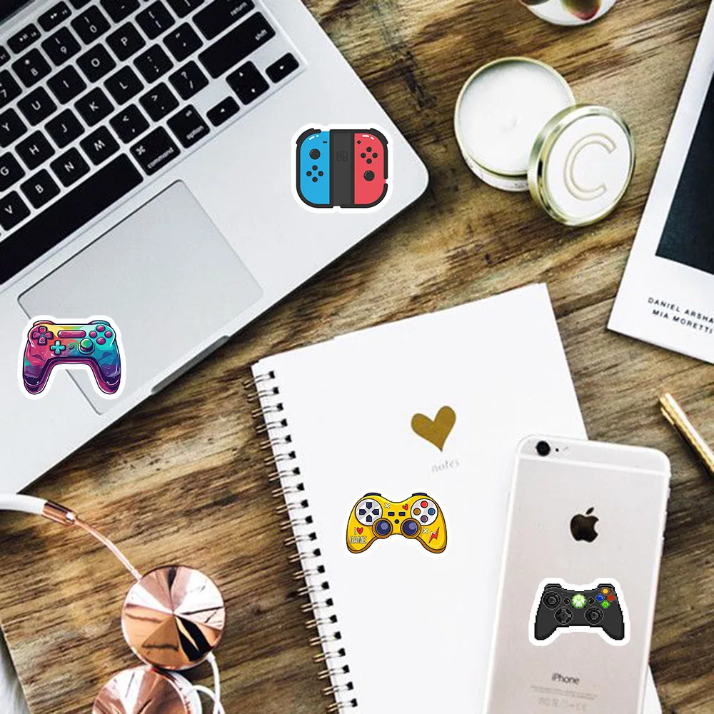 55PCS Game Controller multi-color Graffiti Stickers Ins Decorative Water Cup Handbook DIY Mobile Phone Case Stickers