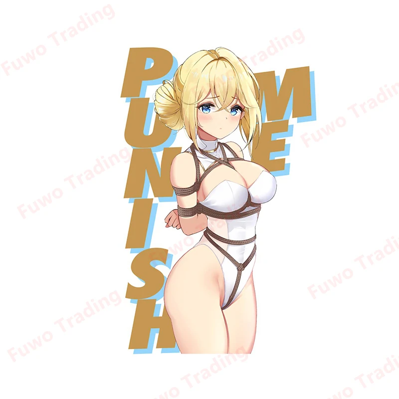 

Cute Anime Girl Ecchi Punish Me Hentai Car Stickers Vinyl Decals Waterproof for Windshield Trunk Motorcycle Camper Bumper PVC