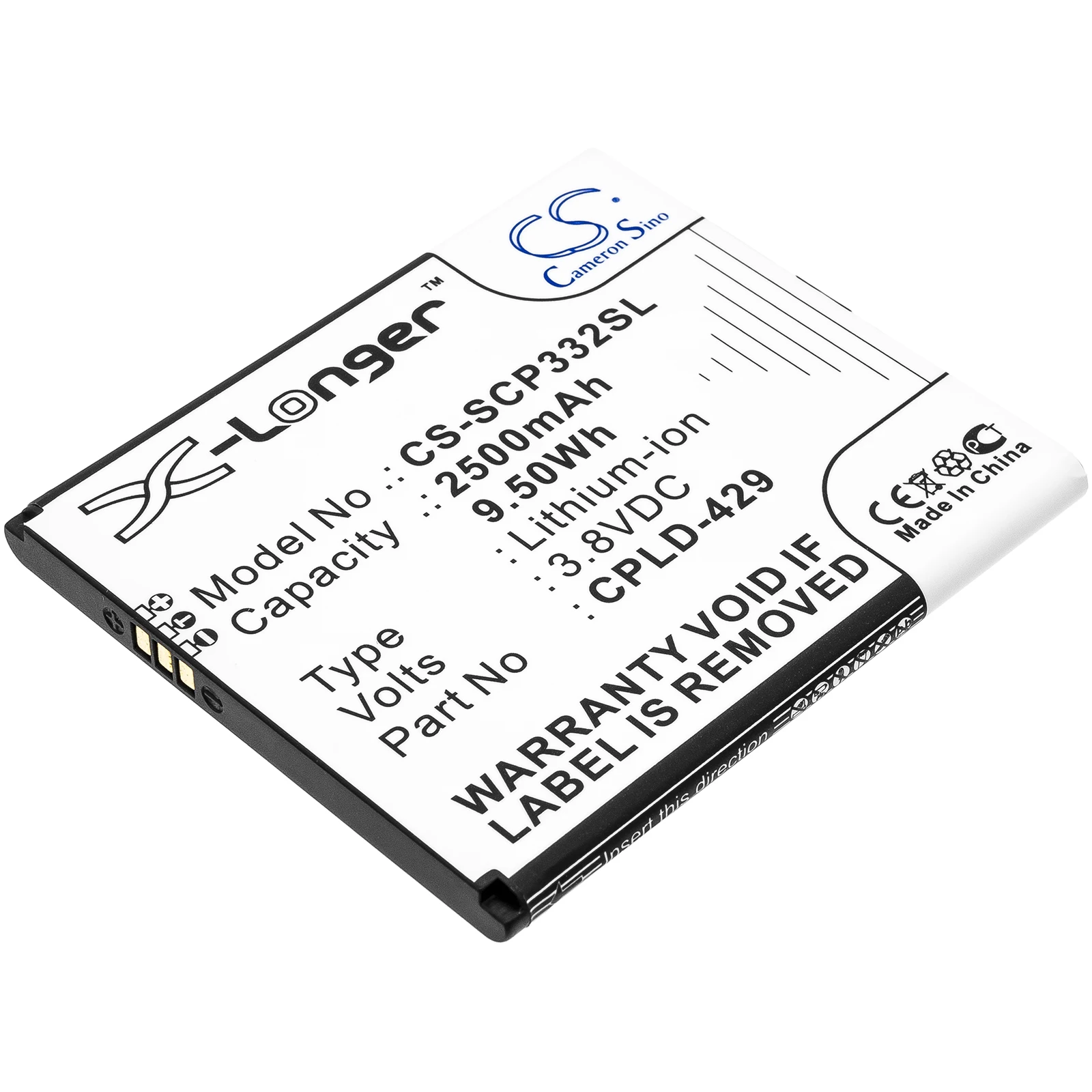 

Аккумулятор Cameron Sino для Coolpad CPLD-429 CP332A, точка доступа Wi-Fi для серфинга 4G 2500 мАч/Вт/ч