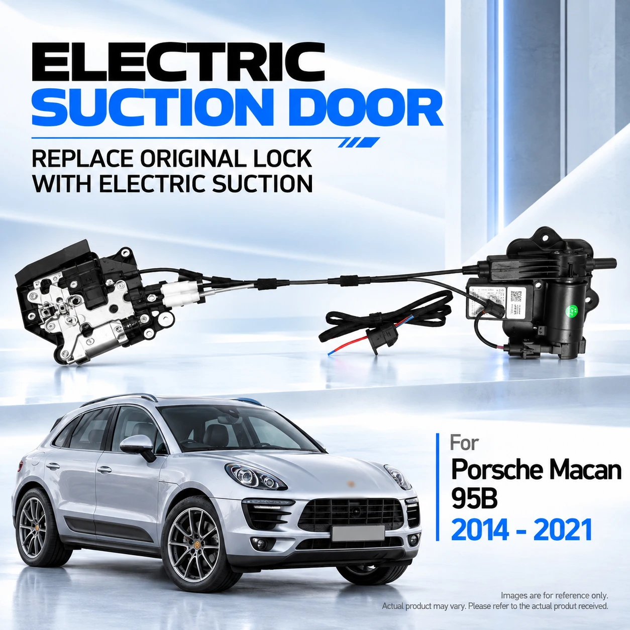 For Porsche Macan 95B 2014-2021 Car Specific Electric Soft Close Door Lock Replacement Kit Auto Suction Door Upgrade