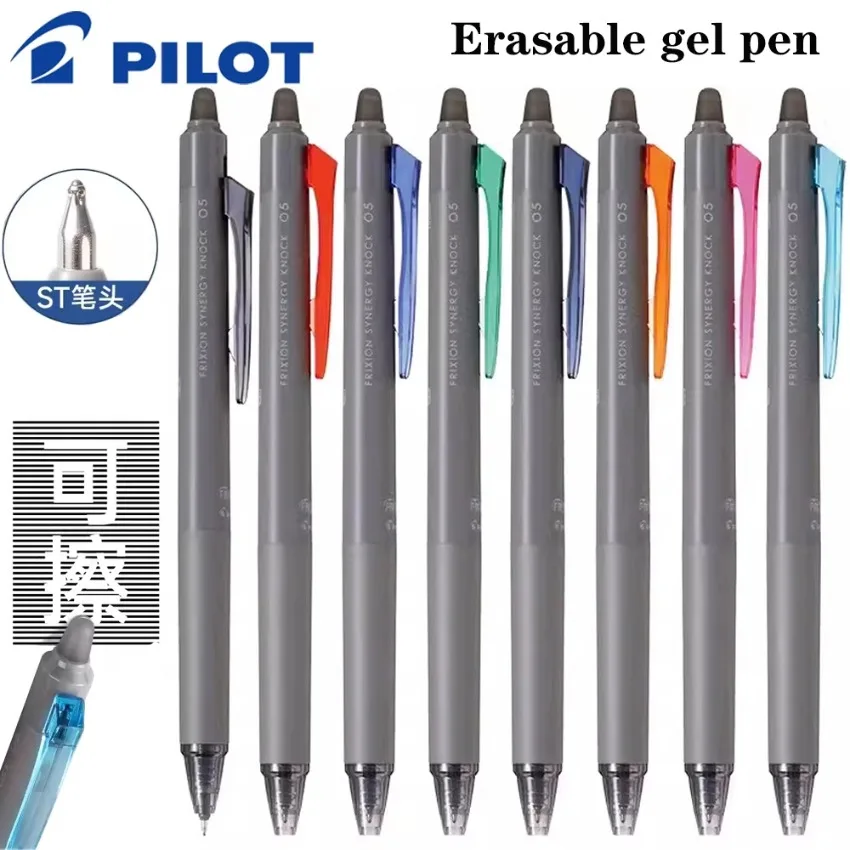 For Japan Pilot 8pcs Friction Erasable Gel Pen Set DPK-LFSK ST Tip 0.3/0.4/0.5mm Kawaii Student School Stationary Art Supplies