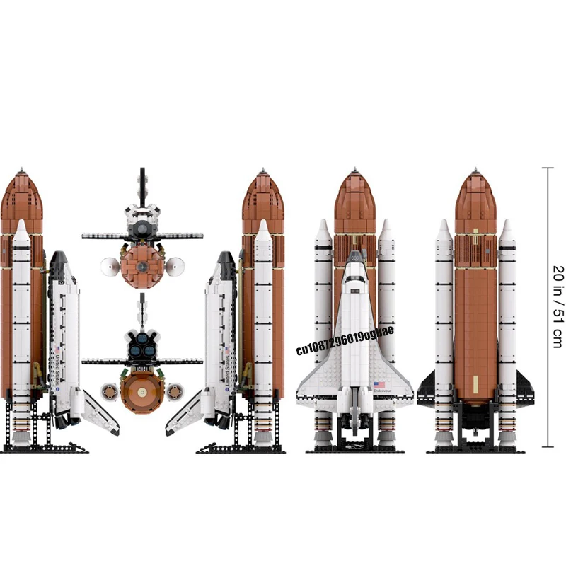 2122PCS 1:110 Scale Space Launch Vehicle rocket Space Shuttle model DIY creative ideas Child Toy Gift technologyBlocks MOC-10283