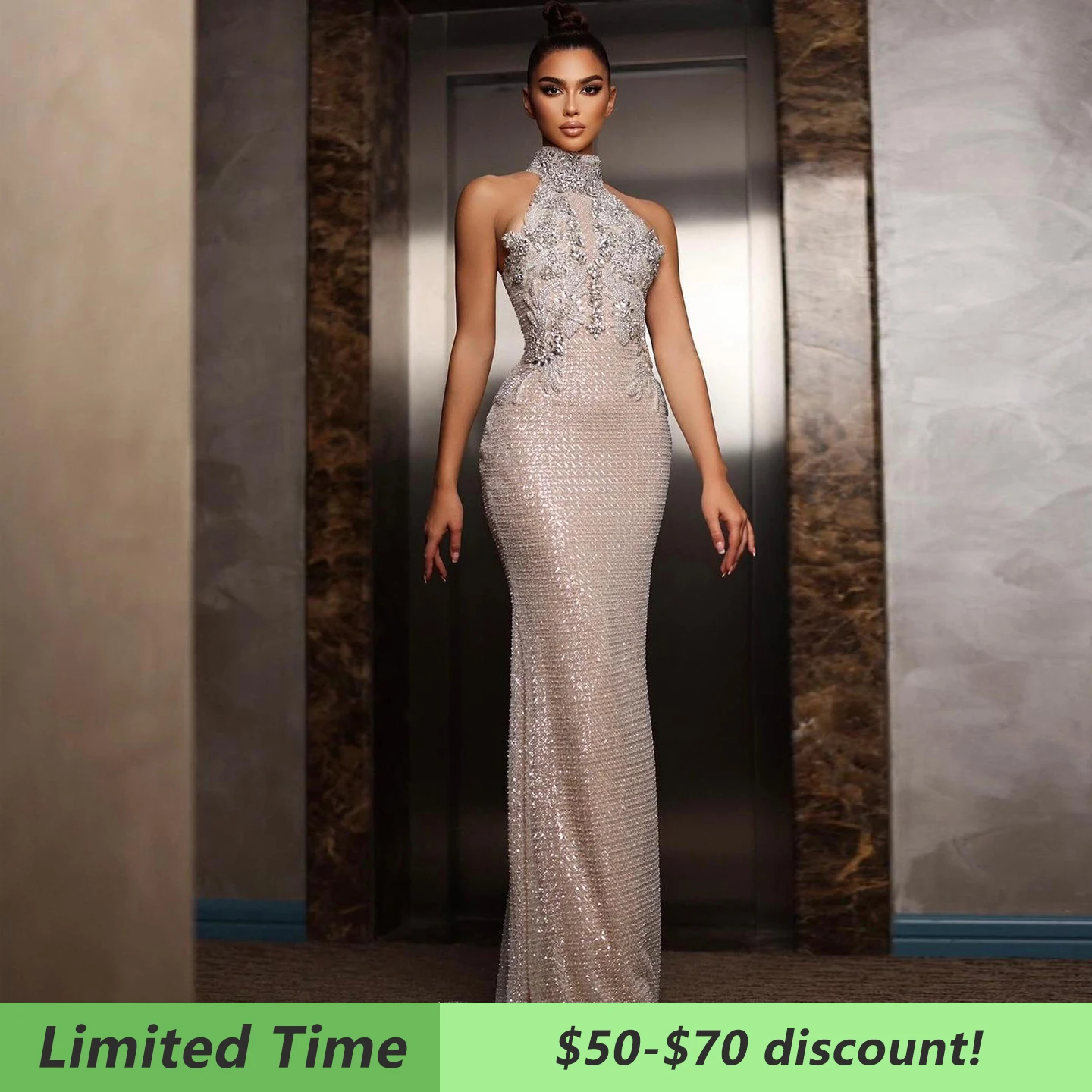 silver beaded formal dress One shoulder Silver Beaded Pink Column Floor Length One shoulder Prom Dresses
