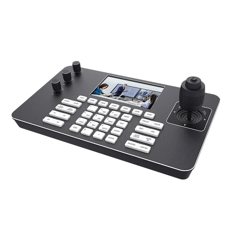 4K30P UHD video conference keyboard 4D joystick control ptz function Support full VISCA,ONVIF,PELCO-P, PELCO-D protocll