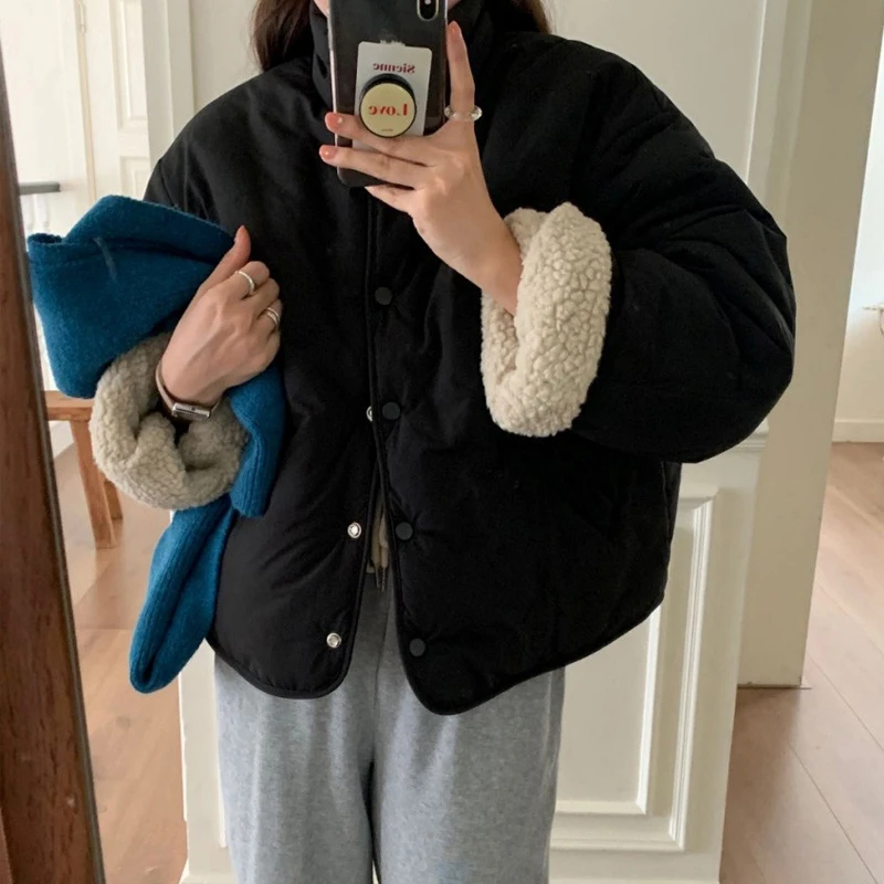 

Женское шикарное осенне-зимнее свободное пальто из овечьего меха, двустороннее пальто для поездок на работу, длинное пальто обычной длины