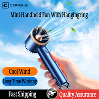 CAFELE Mini USB Fan Portable Handheld Fan 1200/1500/2200mAh Rechargable Summer Cool Gadgets 3 Gears Noiseless For Outdoor Home