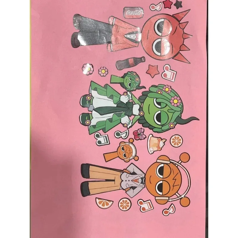 

Набор из 8 листов: Наклейки-пазлы «Сделай свою мордочку» с милыми мультяшными единорогами. Креативная развивающая игра-головоломка для детей. Подарок.