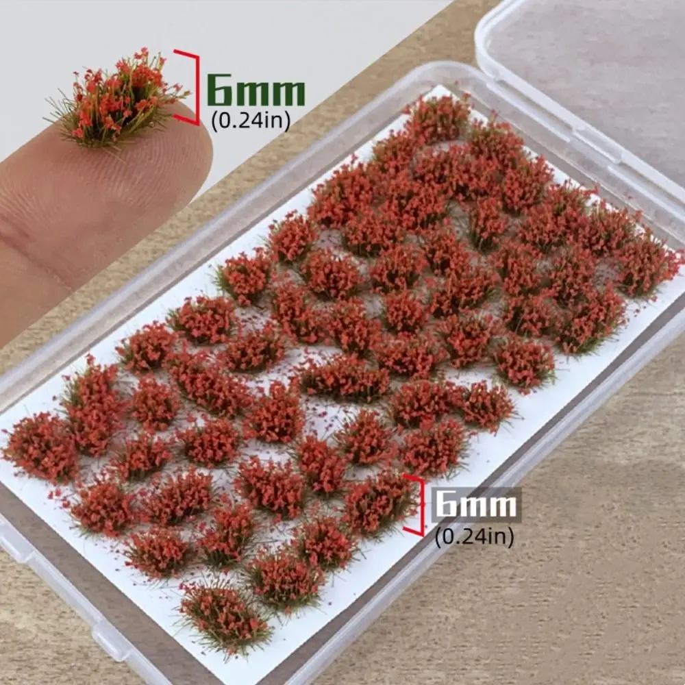 Simulación de racimo de flores en miniatura, materiales de plantas, edificio artesanal, modelo de hierba, tren ferroviario Artificial, modelo de flor estática