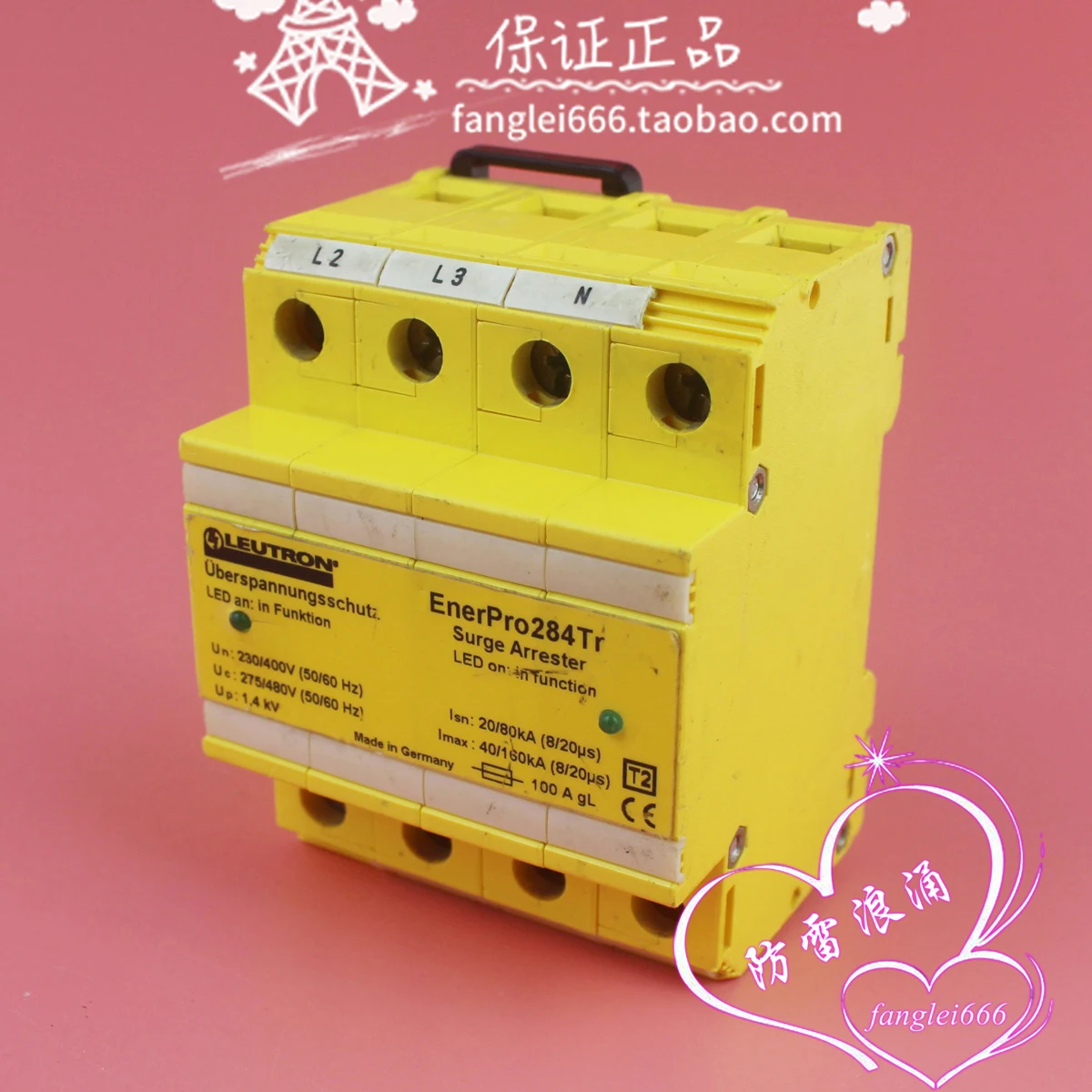 

Германия LEUTRON Lightning Protector EnerPro284Tr Защита от перенапряжения 4P 275/480V 80-160KA