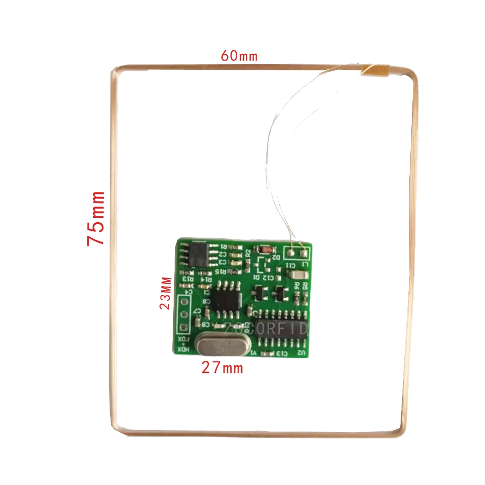 ISO11784/85 HDX FDX-B 134.2KHZ Long distance RFID Animal Tag Reader Module TTL Interface