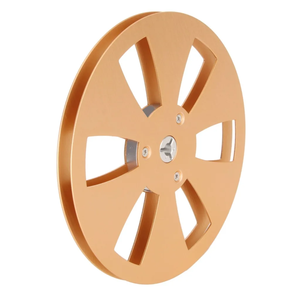 Professional 1/4 7 Inch Empty Open Reel 6 Hole Aluminum Alloy Reel To Reel Tape Takeup Spool Machine Reel for Tape Recorder