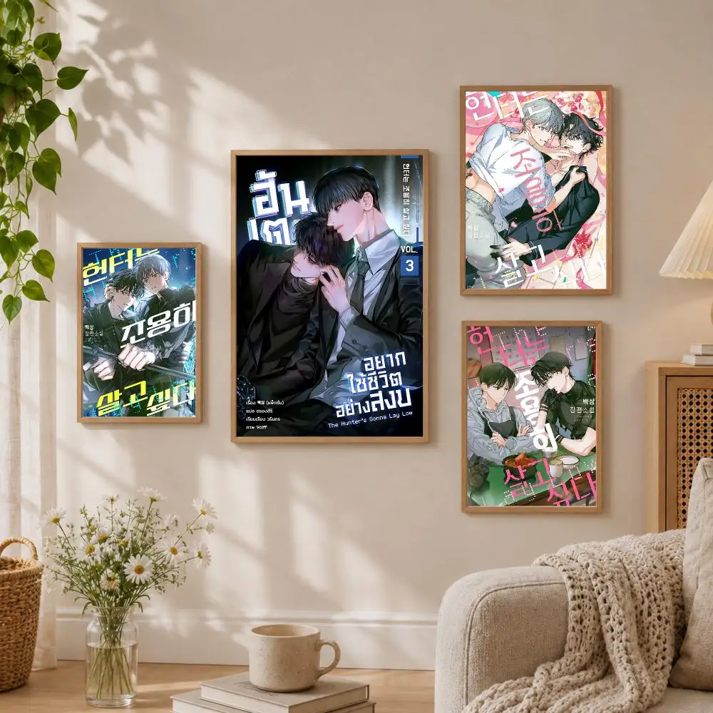 The H-Hunters Gonna Lay Now Poster Stickers HD Painting Self-Adhesive Art for Bedroom Living Room Home Decor Wall Decals Gift