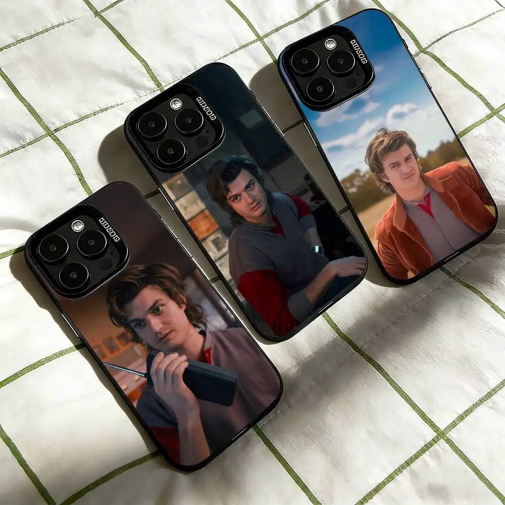 

Steve H-Harrington Phone Case For iPhone 17,16,15,14,13,12,11 Plus,Pro Max,XS,Colorful Silver Phone case Funda Cover