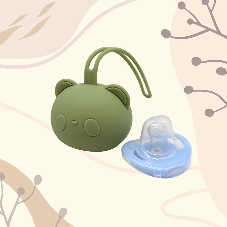 シリコンおしゃぶりバッグ ベビーおしゃぶり収納バッグ 子供用 6-12ヶ月 男の子&女の子 ホリデーギフト