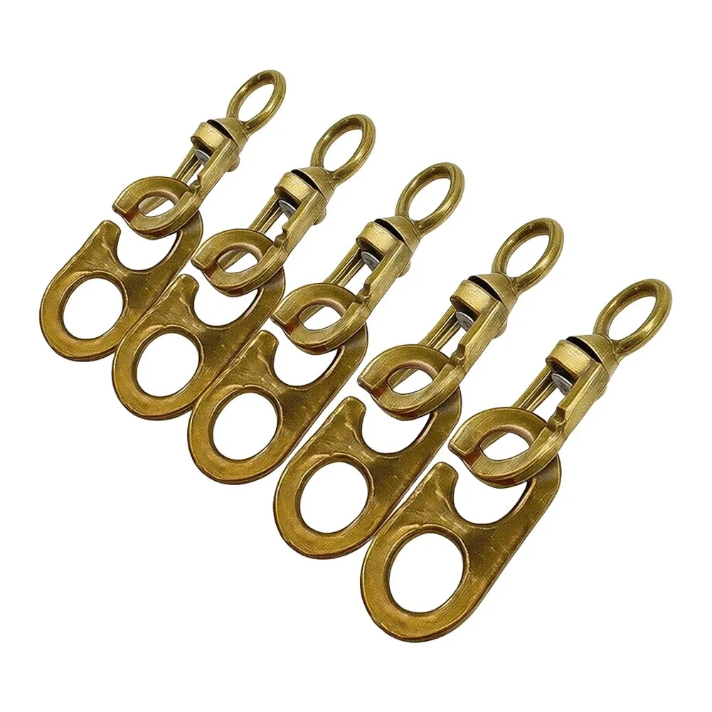 Solid Brass Swivel Snap Hook Brass Swivel Snap Hook Solid Brass Construction 360 Degree Rotation Outdoor Weather Resistant