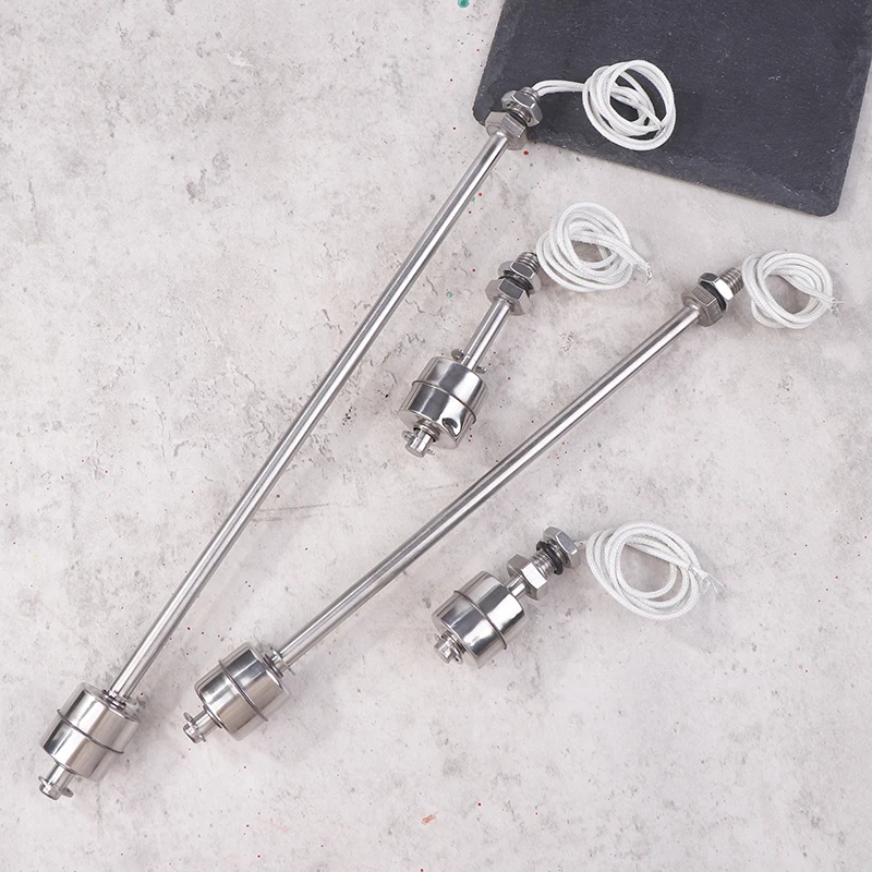 45mm-300mm Stainless Steel Float Switch Water Tower Tank Liquid Water Level Automatic Level Controller Tank Pool Flow Sensor