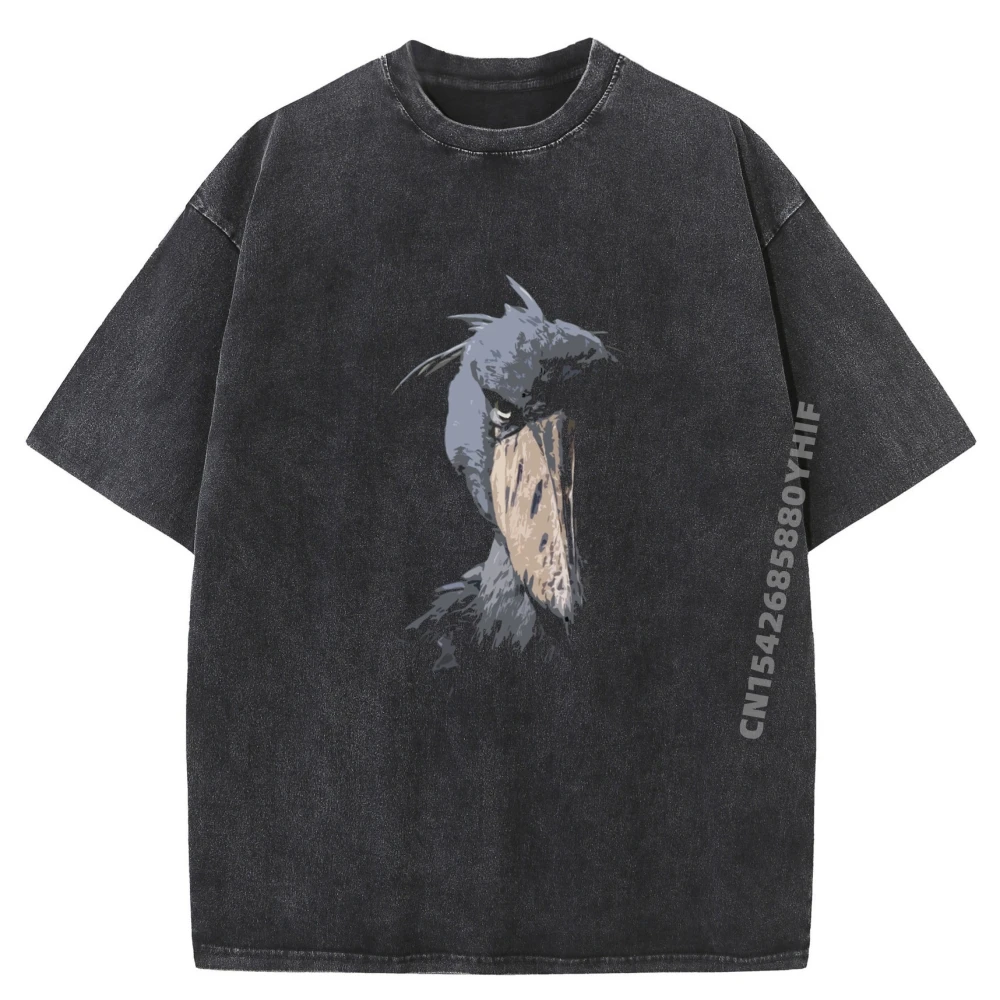 

Shoebill африканская птица ацтекская майя любитель птиц крутые черные футболки с рисунком футболка на заказ мужская стираная одежда в стиле ретро