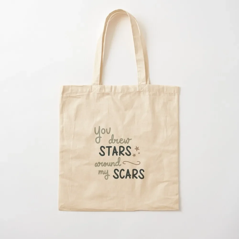 

Drew Stars Around My Scars Tote Bag women bag woman shopping bag Women's shopper