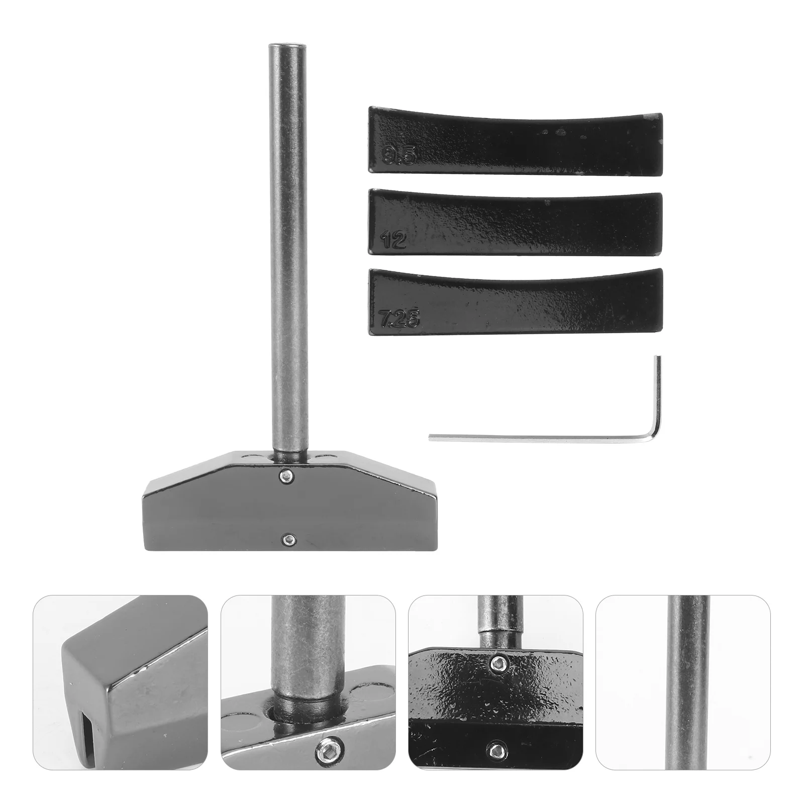 

4pcs Guitar Install Tool Set Alloy Fret Press Caul Inserts For Guitar Fretboard Repair Bass Caul Inserts Fret Adjustment Tool