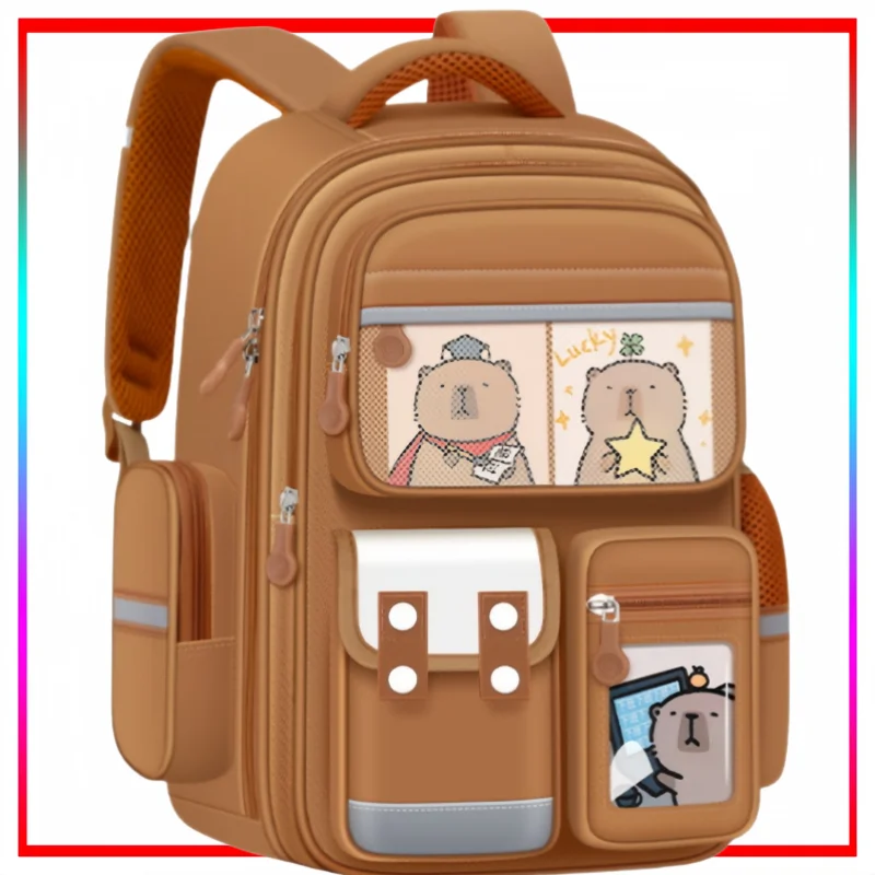 

Рюкзак с капибарой, мультяшная капибара, студенческая износостойкая водонепроницаемая школьная сумка, праздничный подарок, большая вместимость, портативное хранилище