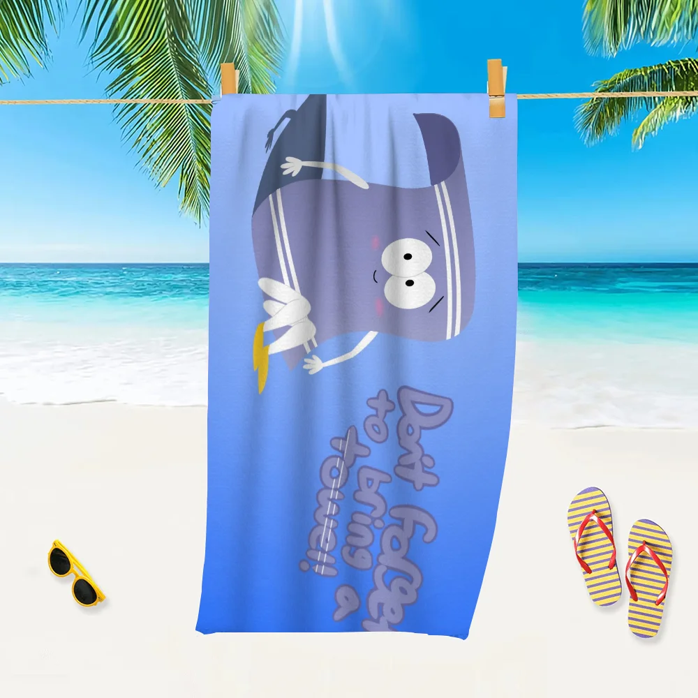 T-Towelie S-South-Park Luxury Bathroom Hand Towels One Side Cotton One Side Microfiber Personalized Gift Dropshipping