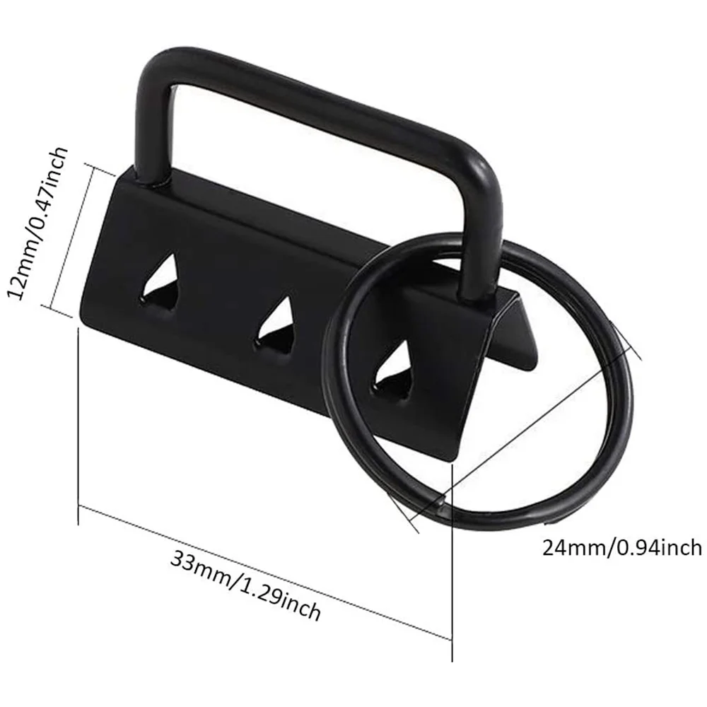 JOHardware-quincaillerie pour clés, 30 pièces de bracelet, ébauches de lanière, pendentif fermoir à pince pour bracelets de sac et artisanat à la main