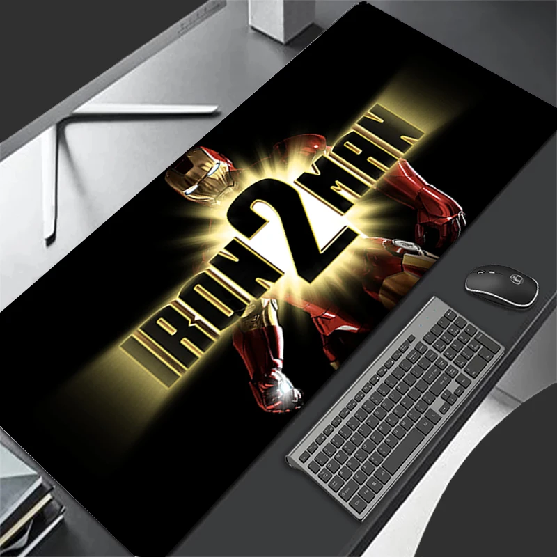 

Large Gaming Mousepad Iron Man Multi-size Soft Mousepads Desk Pads For PC Keyboard Mats Table Rug 900x400 Computer Mousepad