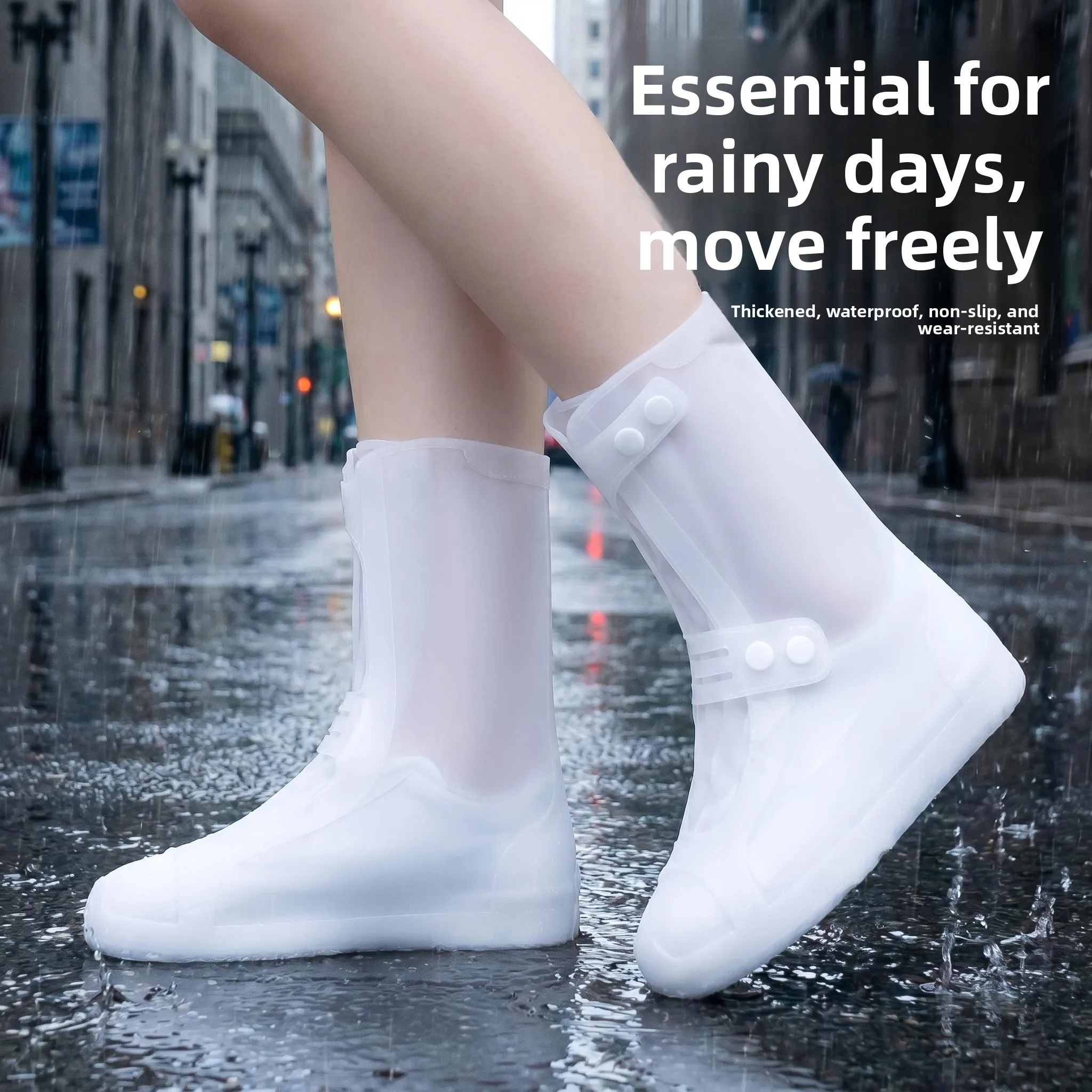 new-2026-high-tech-silicone-rain-boot-covers-men-women-thickened-anti-slip-waterproof-wear-resistant-long-tube-for-heavy-rain