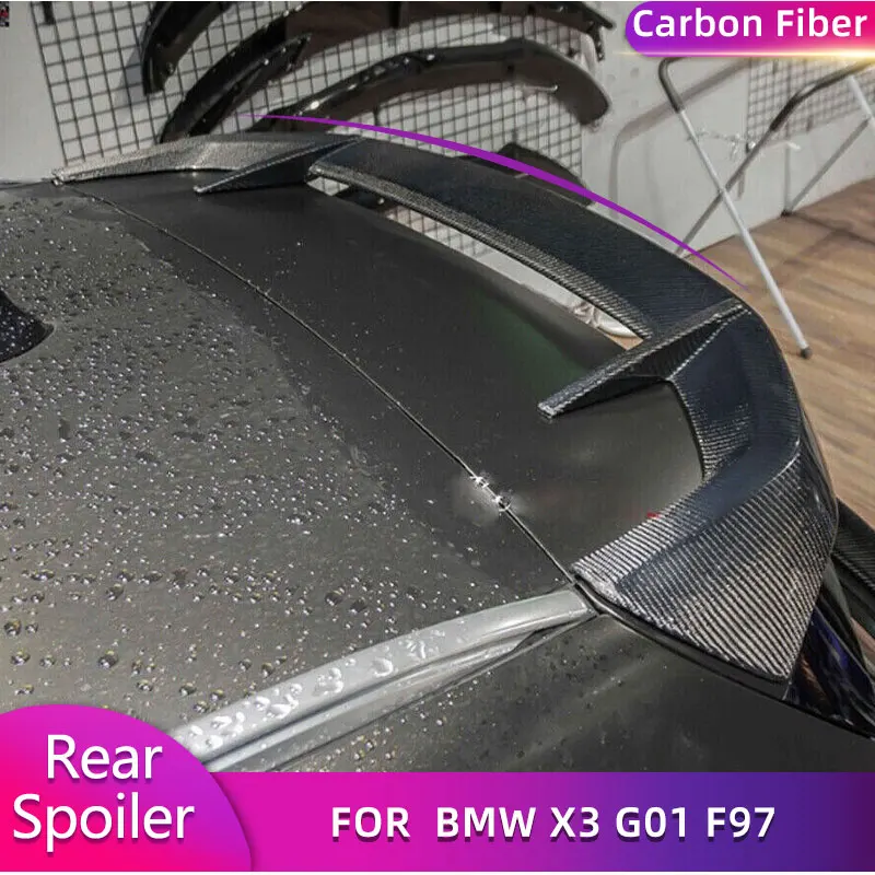 

Carbon Fiber Rear Trunk Spoiler Wings for BMW X3 G01 X3 M-Sport 2018-2023 Auto Car Racing Rear Spoiler Boot Lid Wing Lip