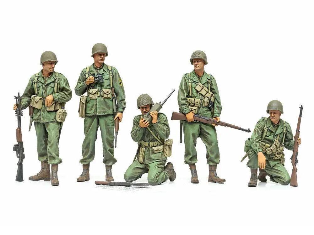 Tamiya 35379 1/35 Scale Military Figure Model Kit WWII US Infantry Scout Set