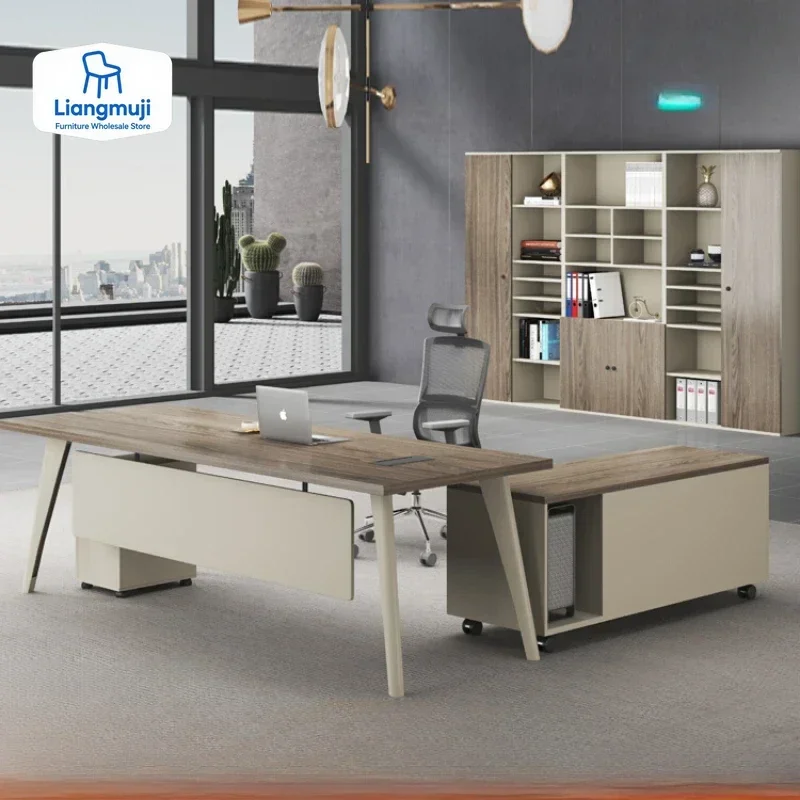 

Широкий компьютерный стол для учебы и игр с выдвижными ящиками, недорогие офисные столы для руководителей, деревянные письменные столы с местом для хранения, офисная мебель