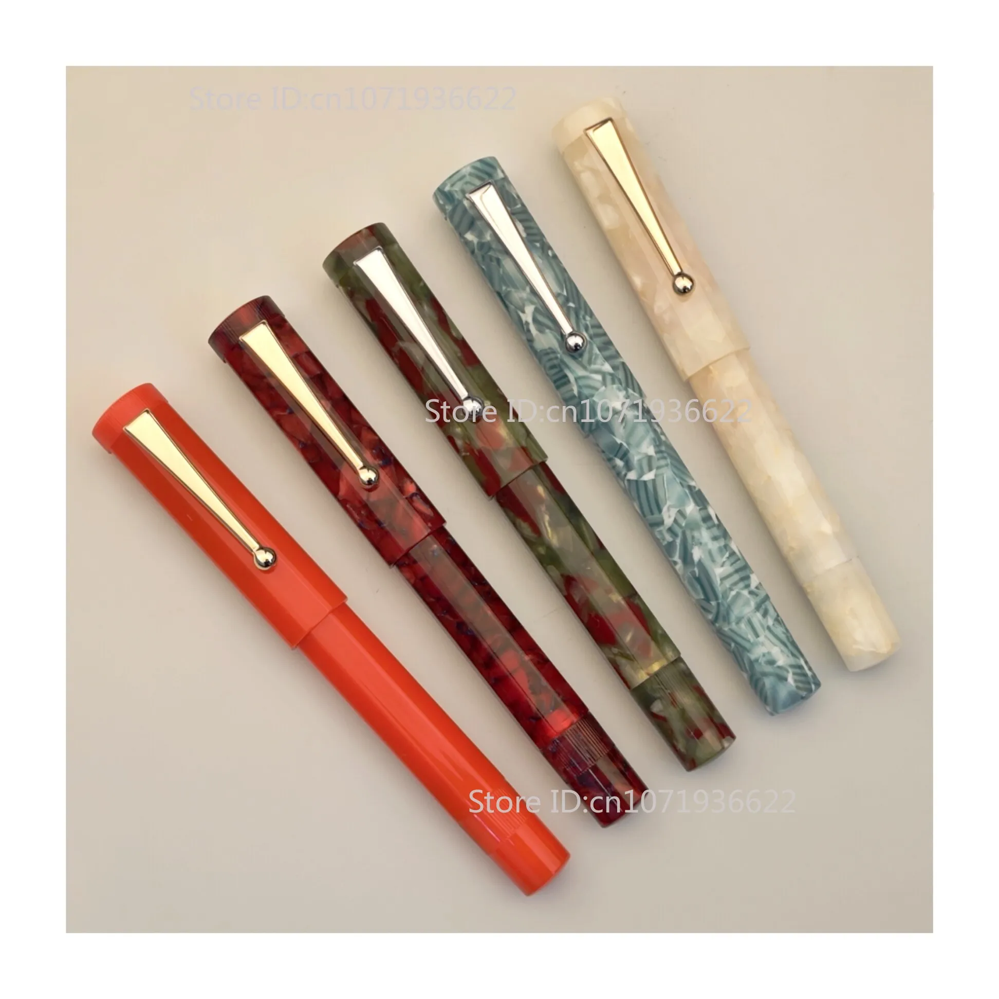 

New Yongxu 116 Acrylic 5 Colors Piston Fountain Pen No.6 Keyhole Nib Business Writing Pen Gift