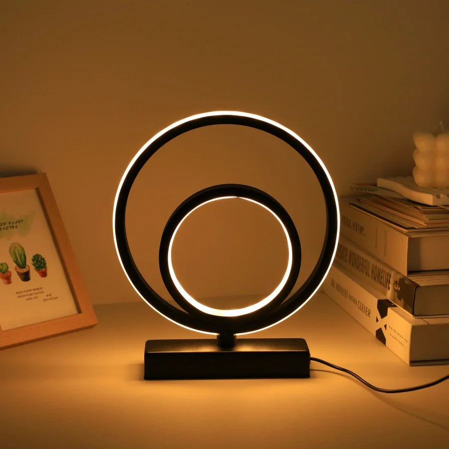 Creative Modern USB Desk Lamp with 3 Color Dimming Options Decorative Lighting for Living Room Bedroom And Desktop