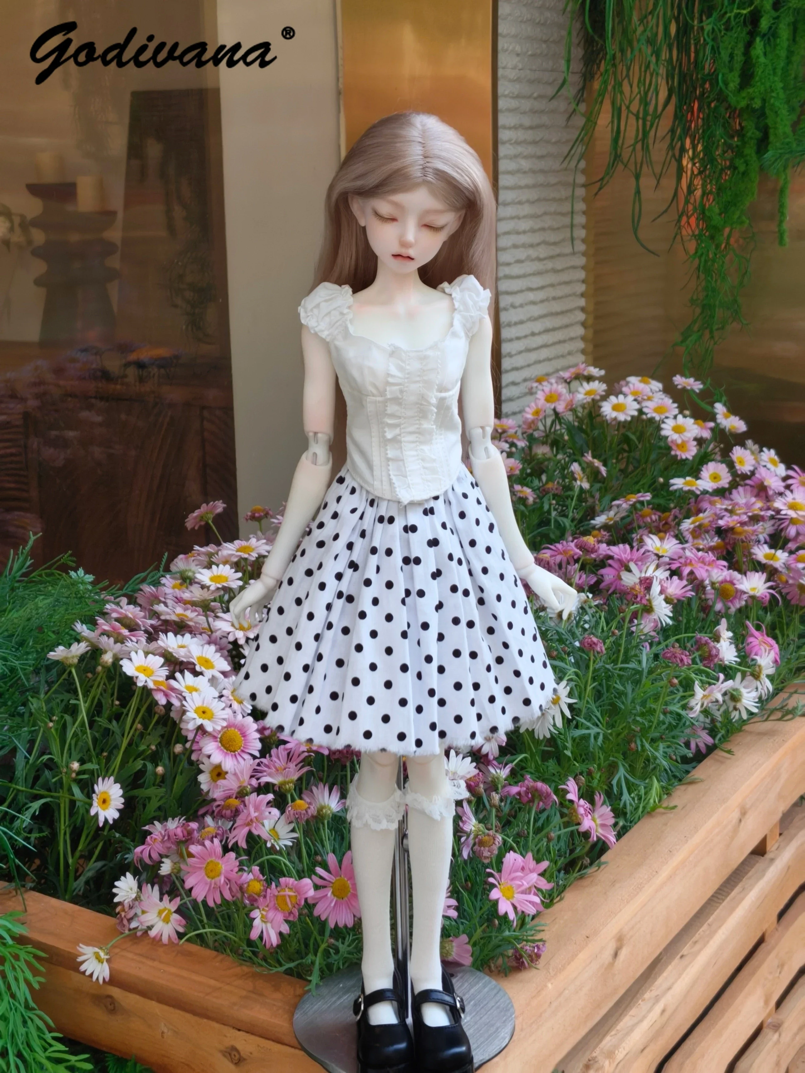 Vintage Fashion Doll - 1/4 BJD-pop, Lolita-kledingset, vintage mode, schattig