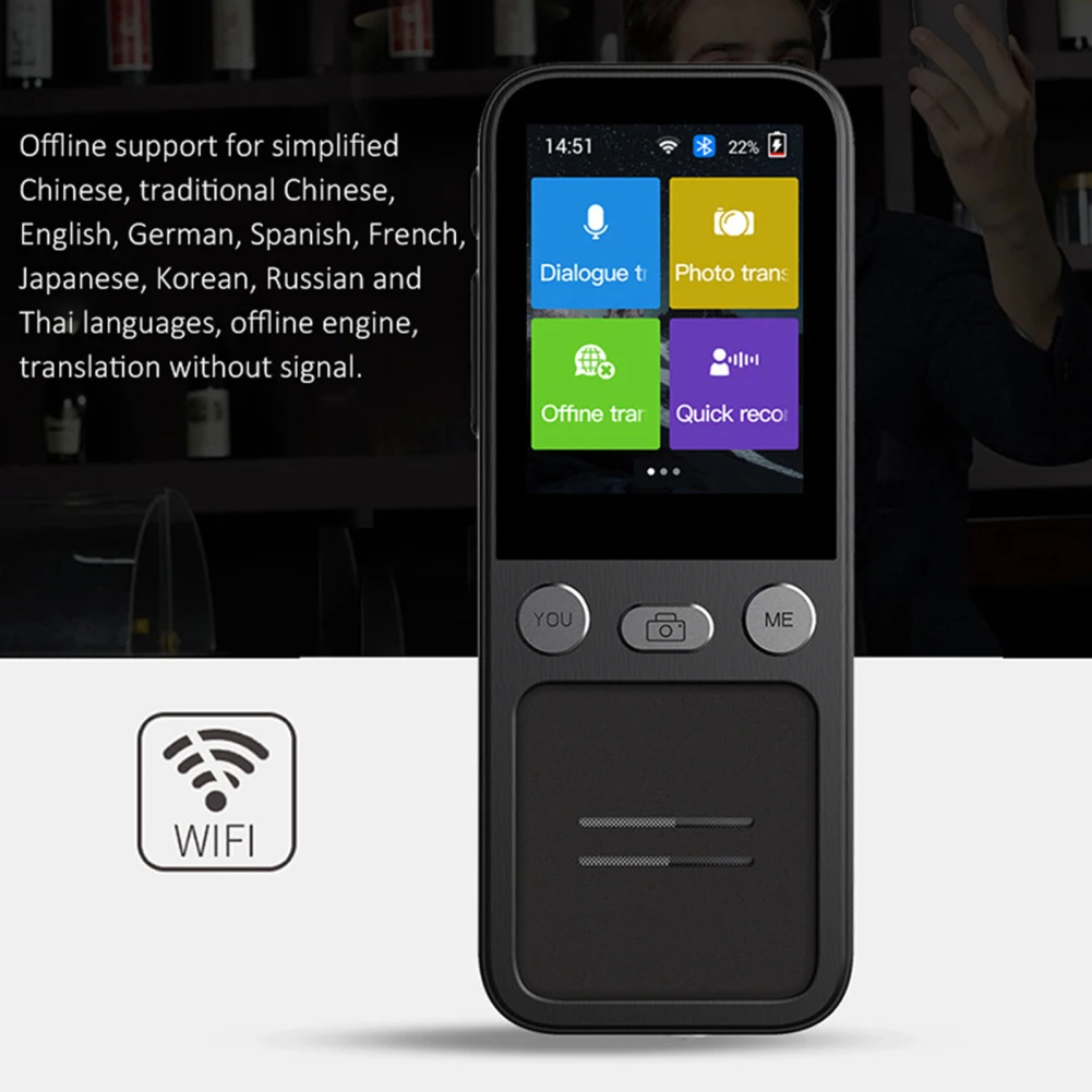 

Voice Language Translator Device 138 Online Languages 14 Offline Translation Real Time Instant Translator For Learning Business